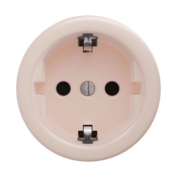 Reblig - Retro huishoudelijke SCHUKO-wandcontactdoos zonder afdekraam 230V/16A oudroze