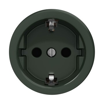 Reblig - Retro huishoudelijke wandcontactdoos zonder afdekraam SCHUKO 230V/16A groen