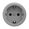 Reblig - Retro SCHUKO-stopcontact 230V/16A zonder afdekraam, grijs