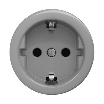 Reblig - Retro SCHUKO-stopcontact 230V/16A zonder afdekraam, grijs