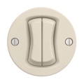 Reblig - Retro serieschakelaar zonder afdekraam nr. 5 beige