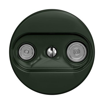 Reblig - Retro TV-/FM-einddoos zonder afdekraam, groen