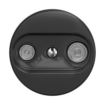 Reblig - Retro TV+R eindaansluiting zonder afdekraam, antraciet