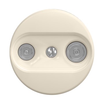 Reblig - Retro TV/Radio einddoos (eindpunt) zonder afdekraam, beige