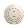 Reblig - Retro USB-stopcontact A+C met afdekraam, beige