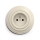 Reblig - Retro wandcontactdoos met afdekraam, 230 V, beige