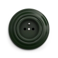 Reblig - Retro wandcontactdoos met afdekraam 230V groen