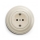 Reblig - Retro wandcontactdoos met afdekraam SCHUKO 230V/16A beige