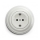 Reblig - Retro wandcontactdoos met afdekraam SCHUKO 230V/16A keramisch wit