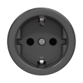 Reblig - Retro wandcontactdoos SCHUKO zonder afdekraam 230V/16A antraciet