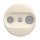 Reblig - Retro wandcontactdoos TV+R (doorgang) zonder afdekraam beige
