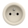 Reblig - Retro wandcontactdoos zonder afdekraam 230V beige