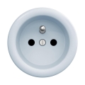 Reblig - Retro wandcontactdoos zonder afdekraam 230V blauw
