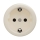 Reblig - Retro wandcontactdoos zonder afdekraam SCHUKO 230V/16A beige