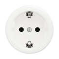 Reblig - Retro wandcontactdoos zonder afdekraam SCHUKO 230V/16A sneeuwwit