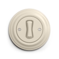 Reblig - Retroknop met omlijsting, beige