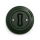 Reblig - Retroknop met omlijsting, groen