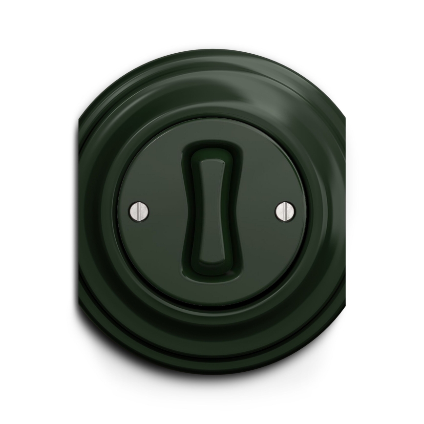 Reblig - Retroknop zonder rand, groen
