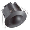 Recessed motion sensor PIR 360° 500W/230V zwart