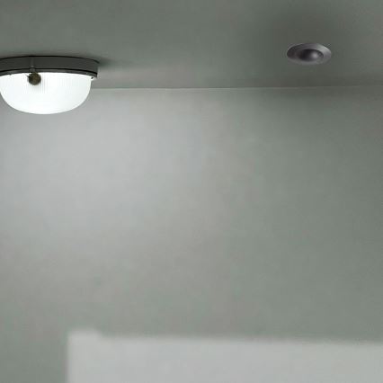 Recessed motion sensor PIR 360° 500W/230V zwart