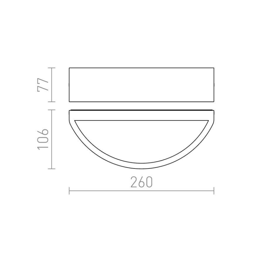 RED - Design Rendl - R10364 - Wand Lamp voor Buiten LESA 1xE27/26W/230V IP54