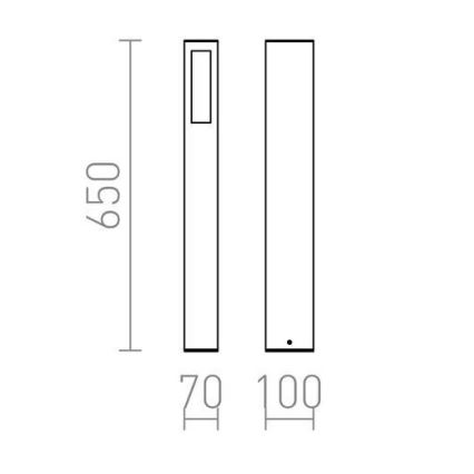 RED - Design Rendl - R10441 - Lamp voor Buiten TREEZA 1xE27/26W/230V IP54