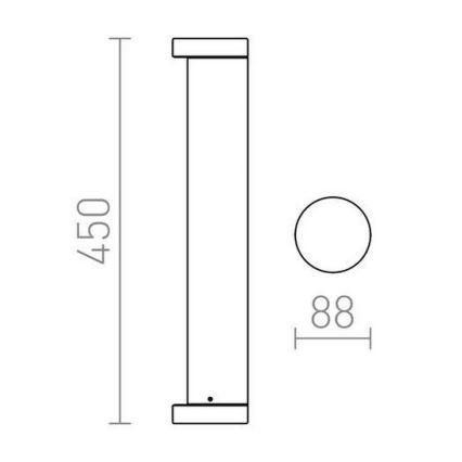 RED - Design Rendl - R11171 - LED Lamp voor Buiten SONET LED/7W/230V IP54 antraciet