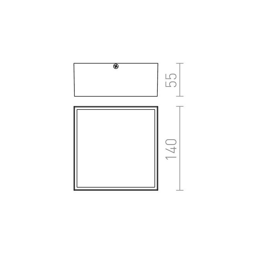 RED - Design Rendl- R11967 - LED Plafond Lamp voor Buiten BONO LED/4W/230V IP54