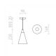 RED - Design Rendl - R12380 - Hanglamp aan een koord HEIDI 1xE27/28W/230V beton/hout
