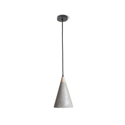 RED - Design Rendl - R12380 - Hanglamp aan een koord HEIDI 1xE27/28W/230V beton/hout