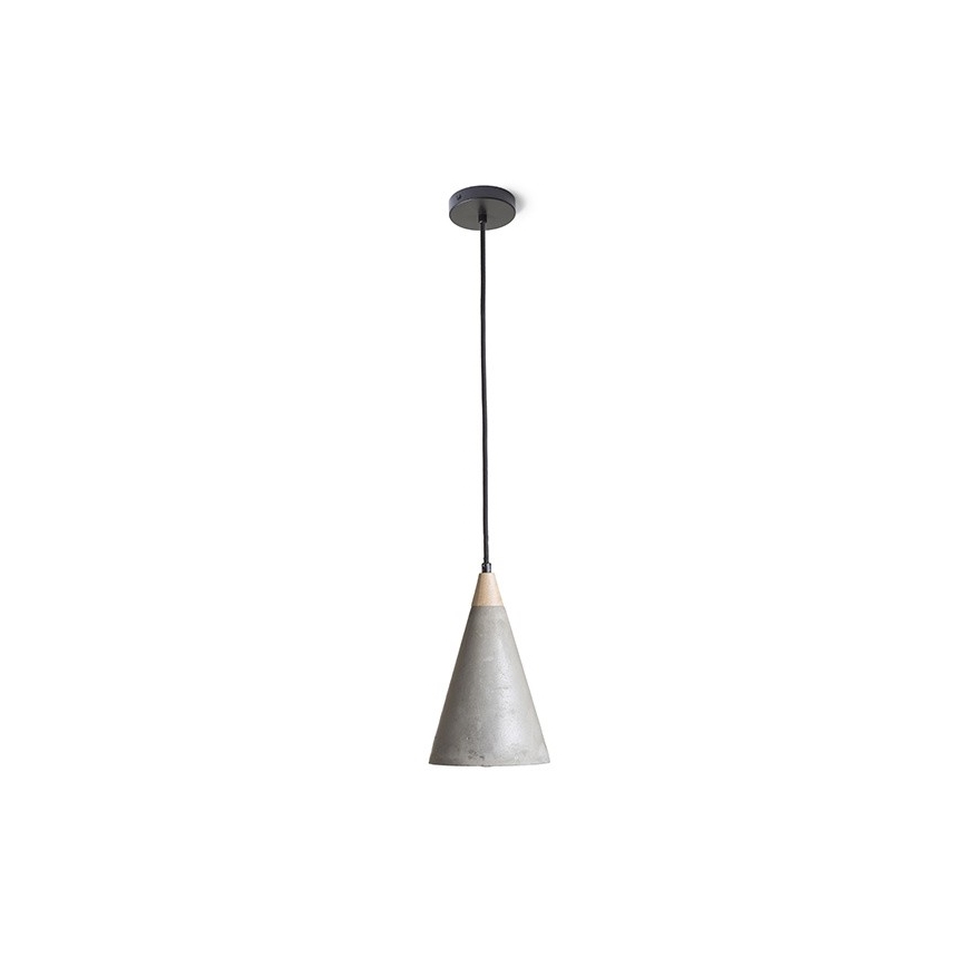 RED - Design Rendl - R12380 - Hanglamp aan een koord HEIDI 1xE27/28W/230V beton/hout