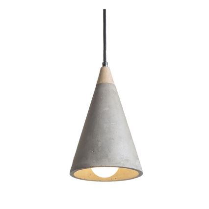 RED - Design Rendl - R12380 - Hanglamp aan een koord HEIDI 1xE27/28W/230V beton/hout