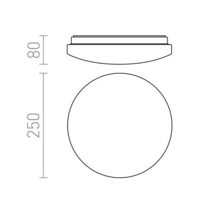 RED - Design Rendl - R12431 - LED Plafond Lamp SEMPRE LED/10W/230V