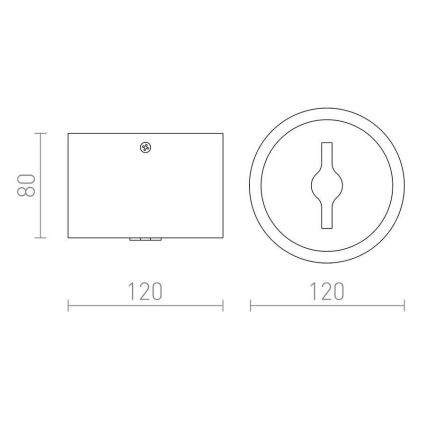 RED - Design Rendl - R12633 - Dimbare LED Spot KELLY LED/15W/230V wit