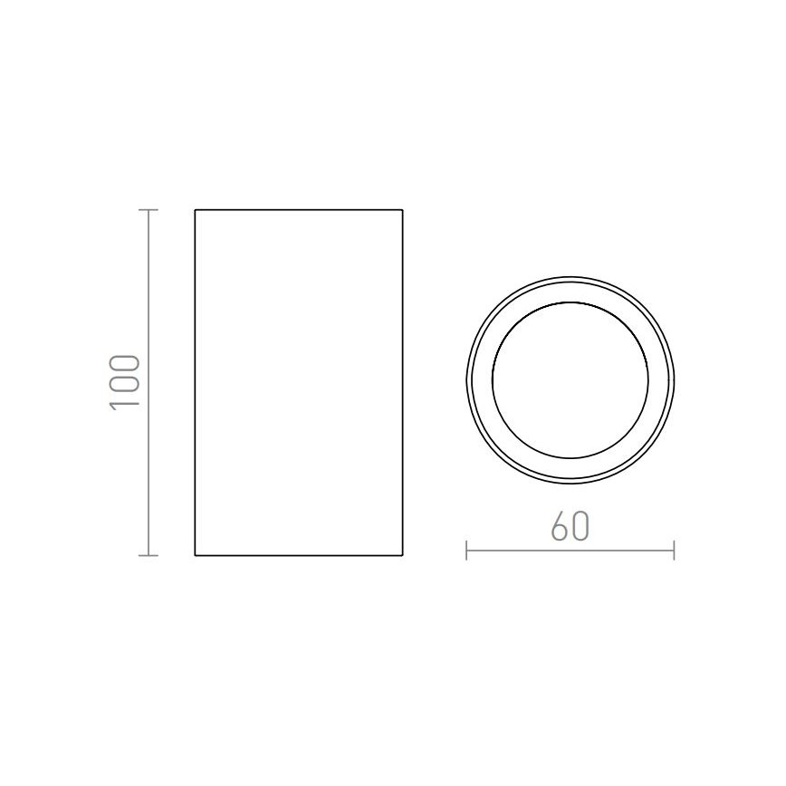 RED - Design Rendl - R12667 - Spot GAYA 1xGU10/35W/230V wit