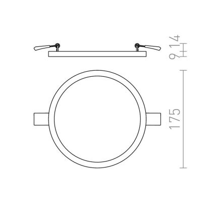 RED - Design Rendl - R12765 - LED Inbouw Lamp HUE LED/18W/230V