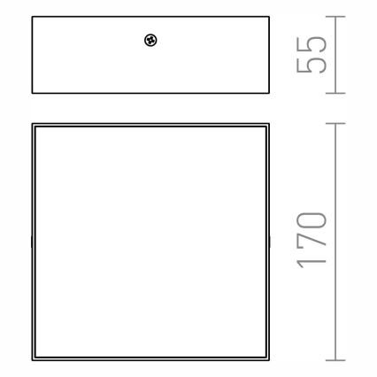 RED - Design Rendl - R12849 - LED Plafond Lamp LARISA LED/15W/230V zwart