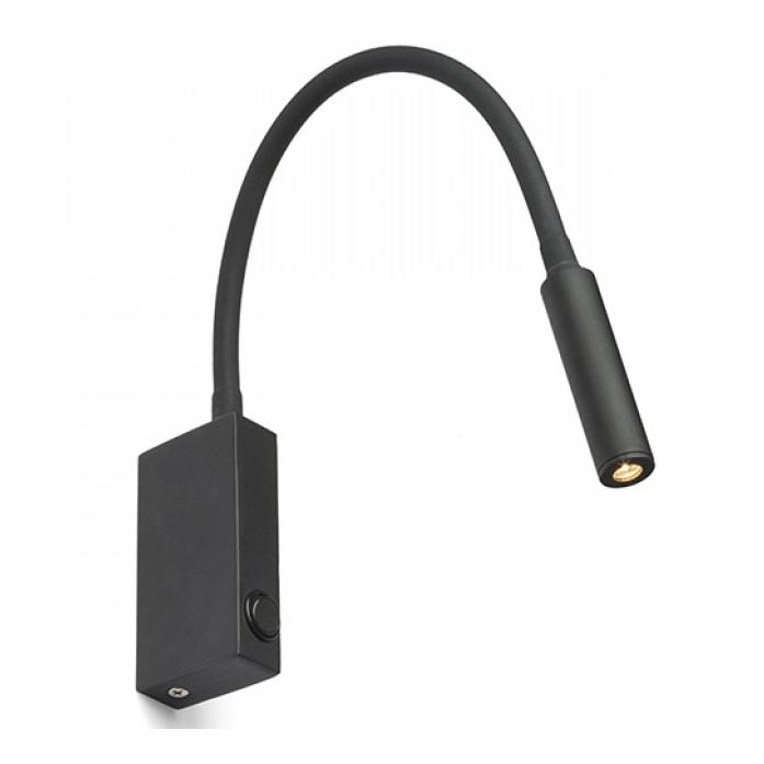 RED - Design Rendl - R12945 - LED Flexibele lamp EKE LED/3W/230V zwart