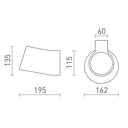 RED - Design Rendl - R13520 - Wandlamp BENITA 1xE14/25W/230V