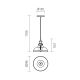 Redo 01-1002 - Hanglamp aan koord SAVILLE 1xE27/42W/230V