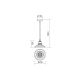 Redo 01-1292 - Hanglamp aan koord SPINNER 1xE27/42W/230V