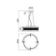 Redo 01-1435 - Hanglamp aan een koord ZELDA 3xE27/42W/230V diameter 44 cm