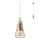 Redo 01-1518 - Hanglamp aan een koord UPPER 1xGU10/28W/230V messing/beige