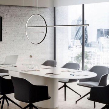 Redo 01-1737 - Dimbare LED hanglamp aan een koord GIOTTO LED/56W/230V zwart
