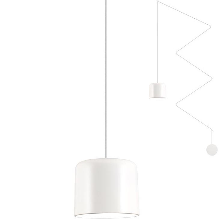 Redo 01-1821 - Hanglamp aan een koord DODO 1xE27/15W/230V spin wit