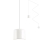 Redo 01-1821 - Hanglamp aan een koord DODO 1xE27/15W/230V spin wit