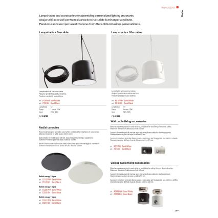Redo 01-1824 - Hanglamp aan een koord DODO 1xE27/15W/230V spin