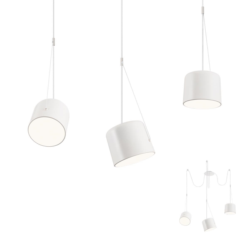 Redo 01-1825 - Hanglamp aan een koord DODO 3xE27/15W/230V spin wit