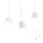Redo 01-1825 - Hanglamp aan een koord DODO 3xE27/15W/230V spin wit