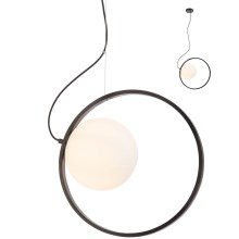 Redo 01-2322 - Hanglamp aan een koord KLEIDI 1xE27/42W/230V diameter 39 cm zwart